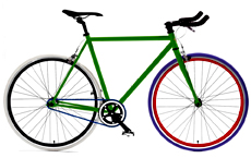 700C fixed gear bicycle